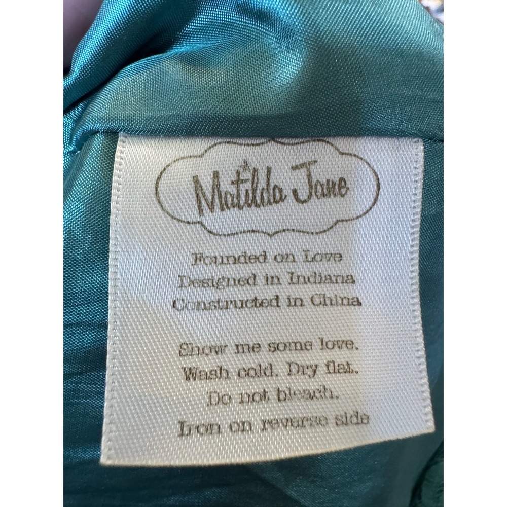 Matilda Jane You and Me‎ Girls Long Sleeve Floral Tiered Dress Size M (604) - Picture 8 of 8